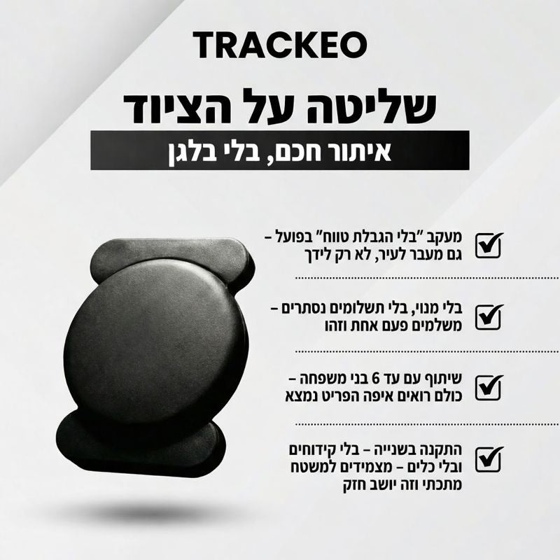המאתר החכם של TRACKEO